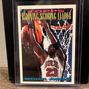 MICHAEL JORDAN 1994-1995 TOPPS REIGNING SCORING LEADER #384 BASKETBALL CARD